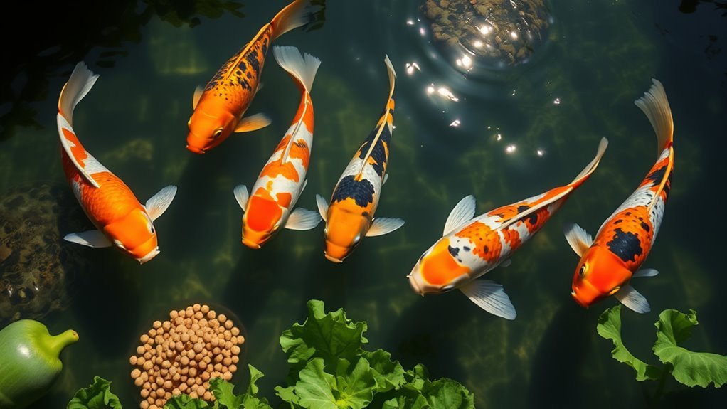 adjust feeding by water temperature