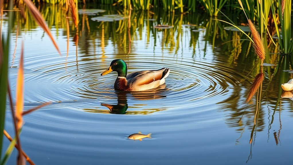 ducks eat fish seasonally