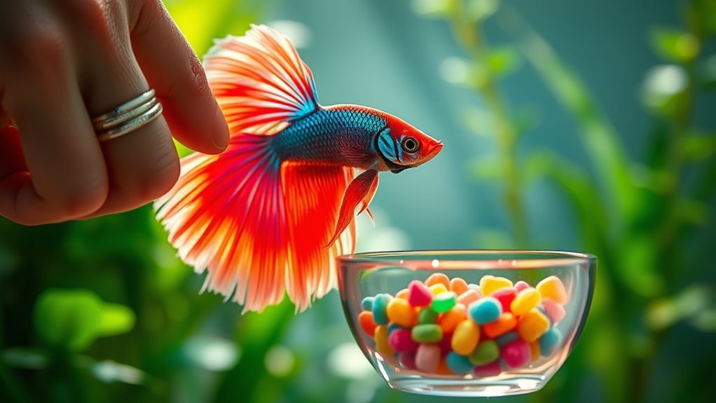 feed bettas twice daily