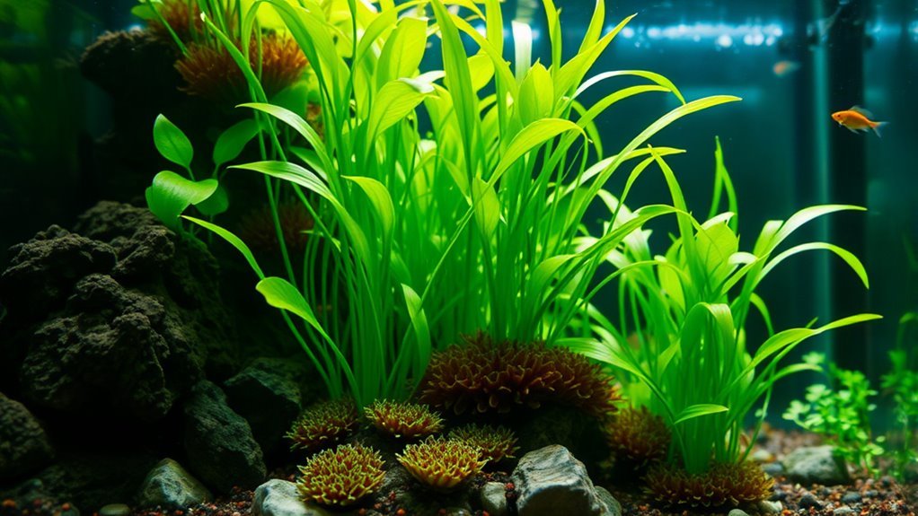 live plants absorb nitrates naturally