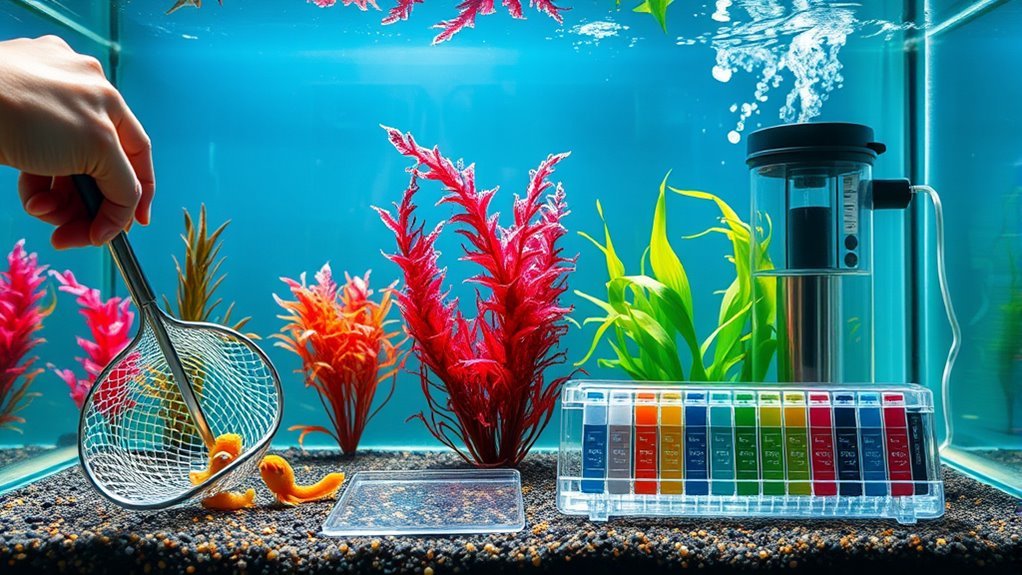 reduce ammonia in tank