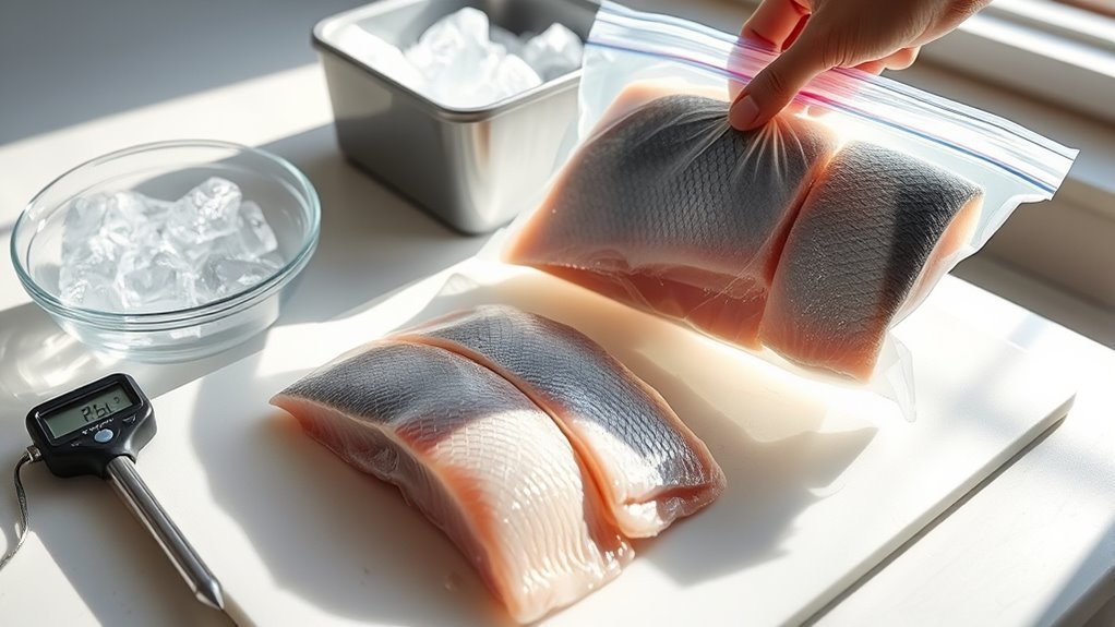 safe quality fish thawing