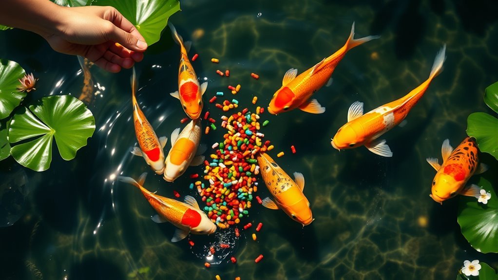 seasonal balanced koi diet