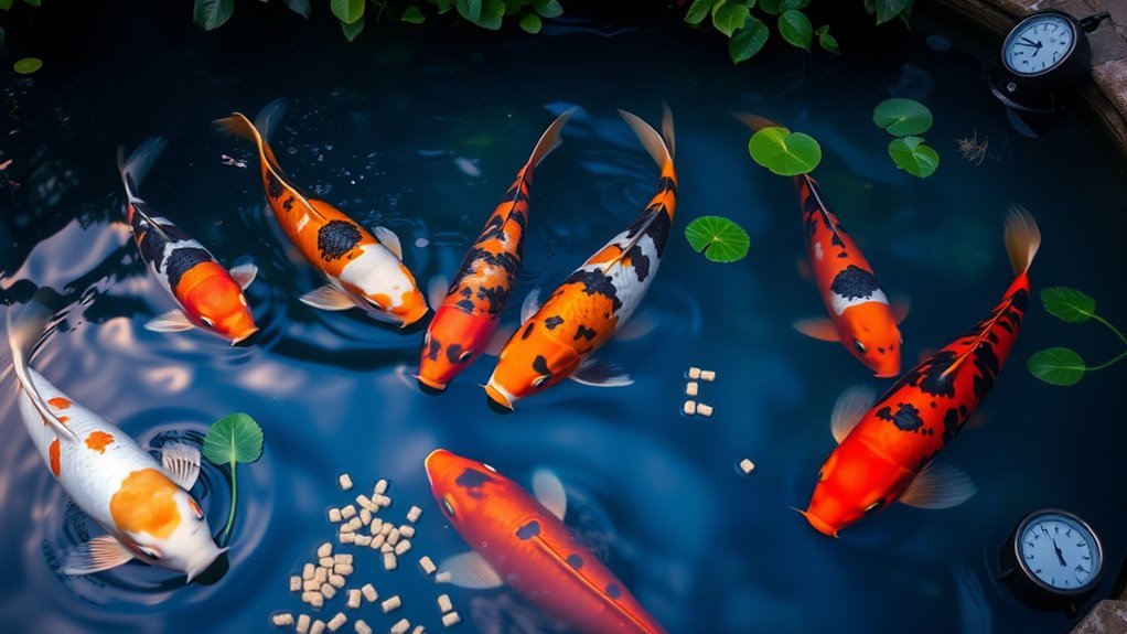 seasonal water temperature feeding