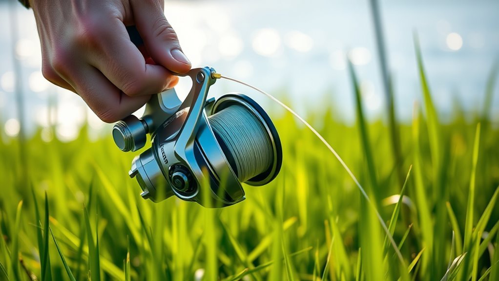 secure tensioned line winding