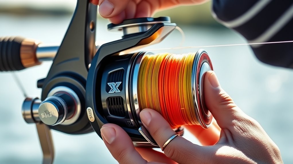 set spool for counterclockwise unwinding