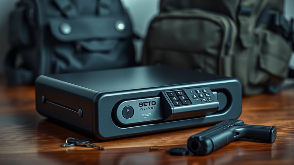 portable and secure gun safes