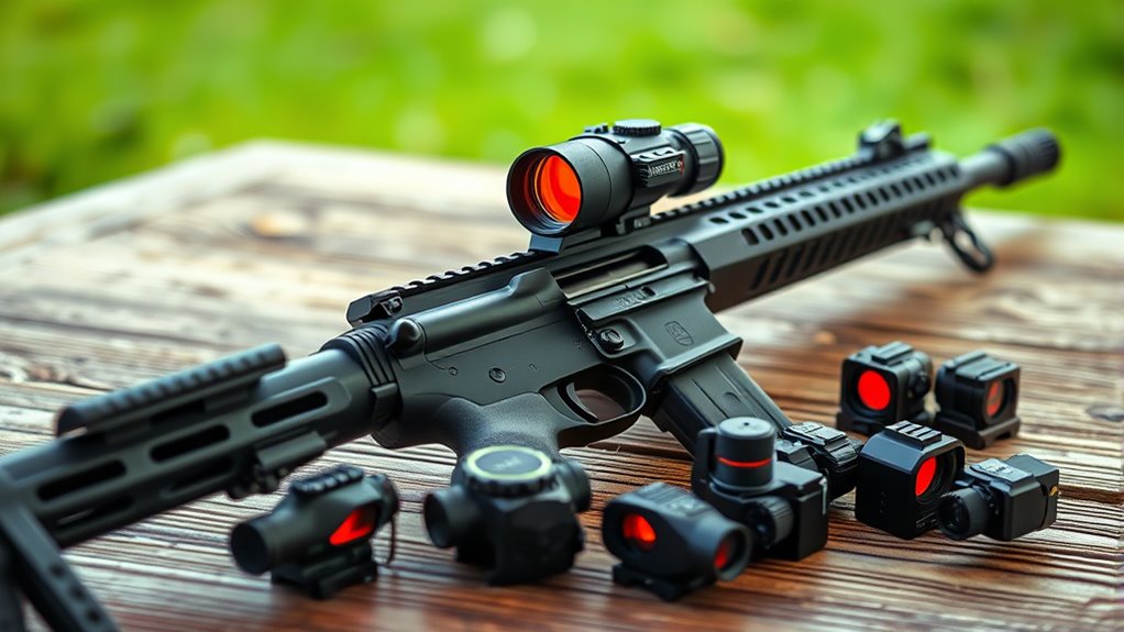 top ar 15 red dots