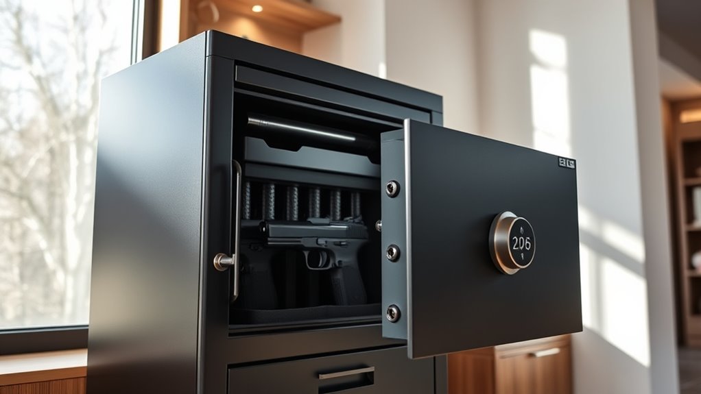 top drop down gun safes