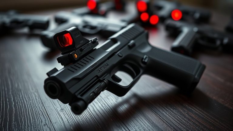 top duty pistol red dots
