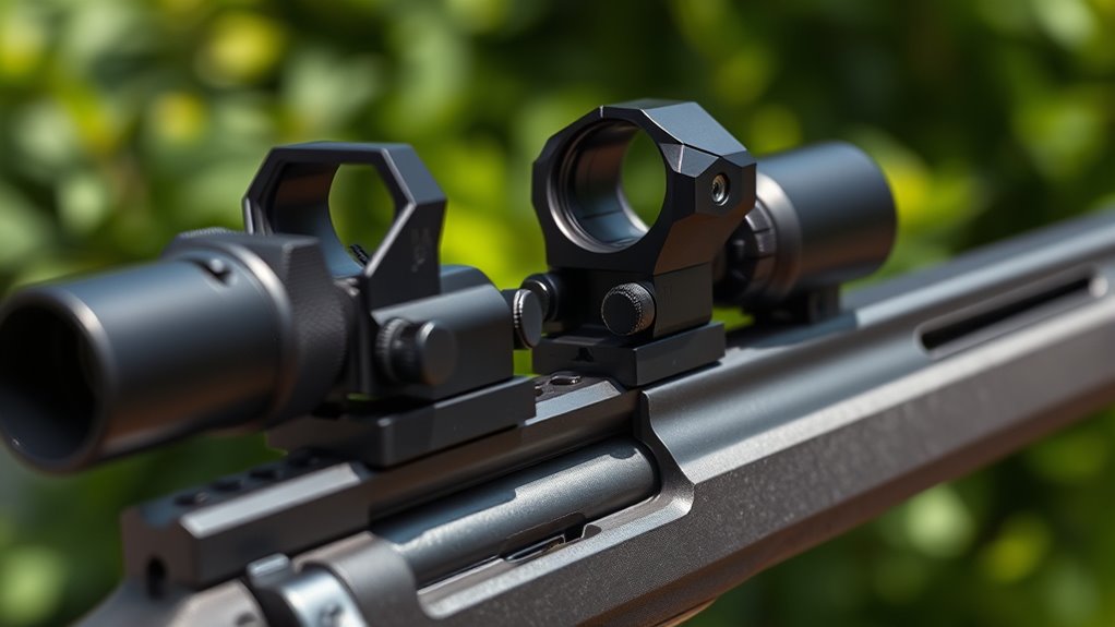 top flip up sights