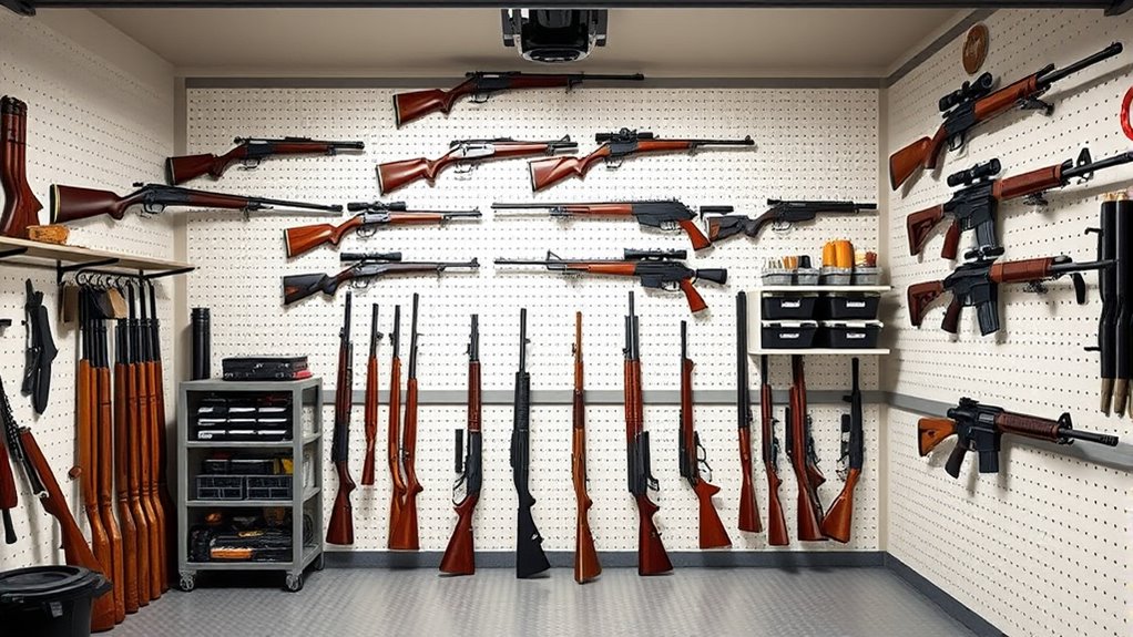 top garage gun storage
