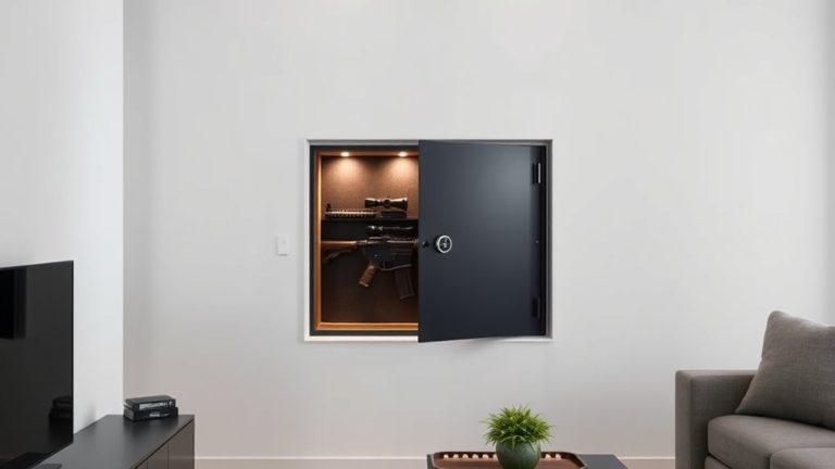 top in wall gun safes