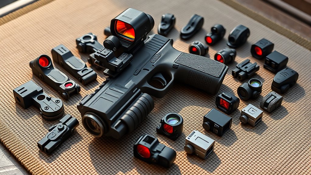 top m18 red dot sights
