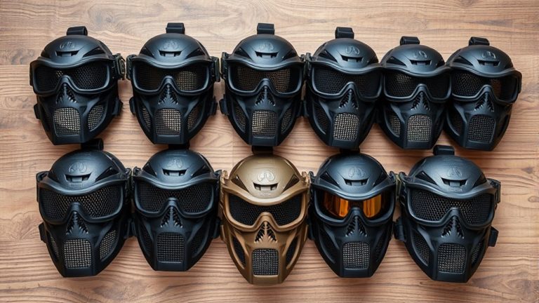 top mesh mask airsoft gear