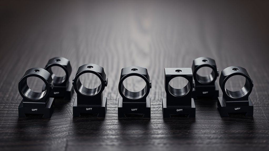 top offset red dot mounts