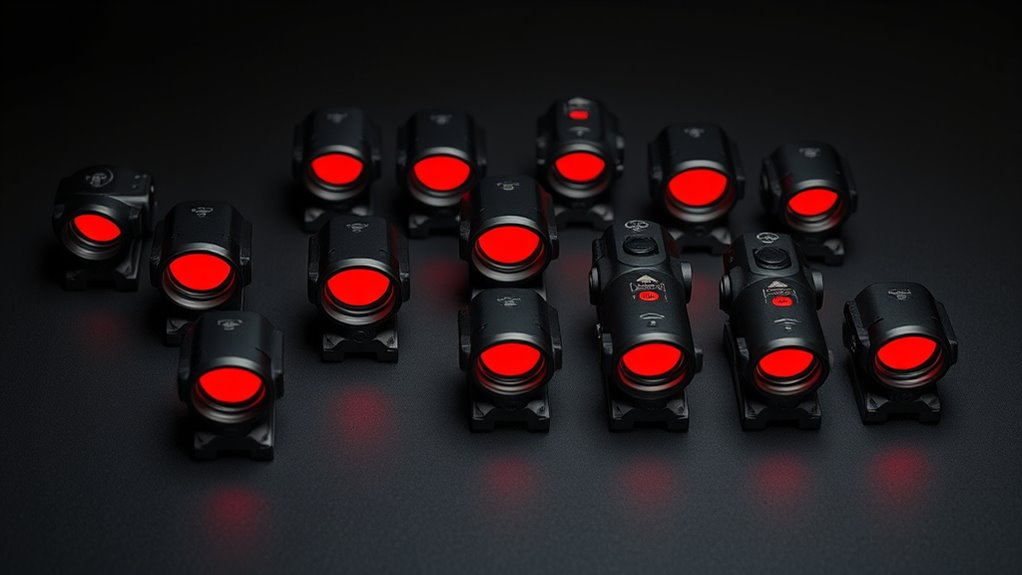 top offset red dot sights