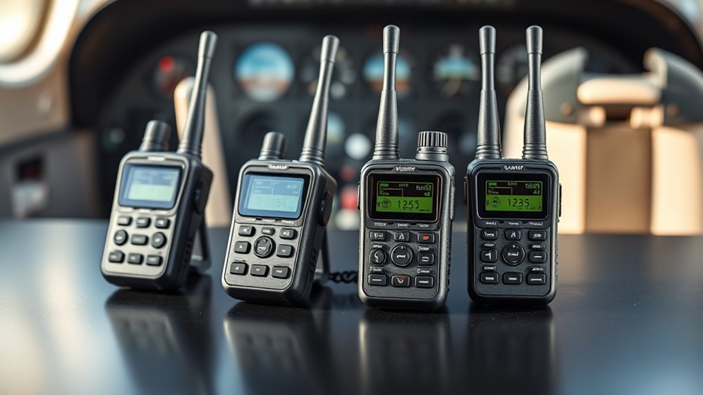 top pilot handheld radios