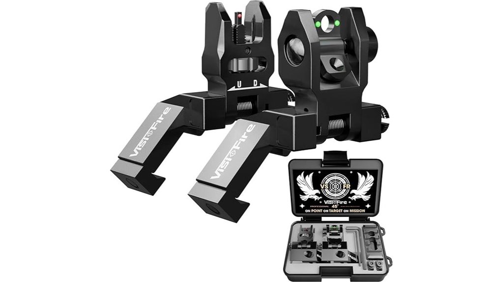 45 degree flip up sights