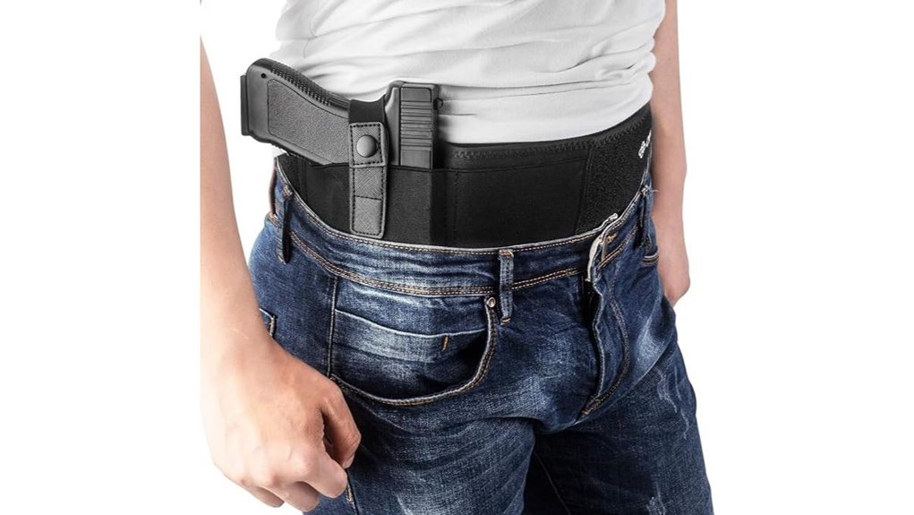 adjustable belly holster with magazine