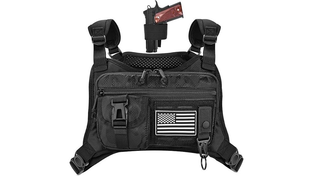 adjustable men s tactical chest bag