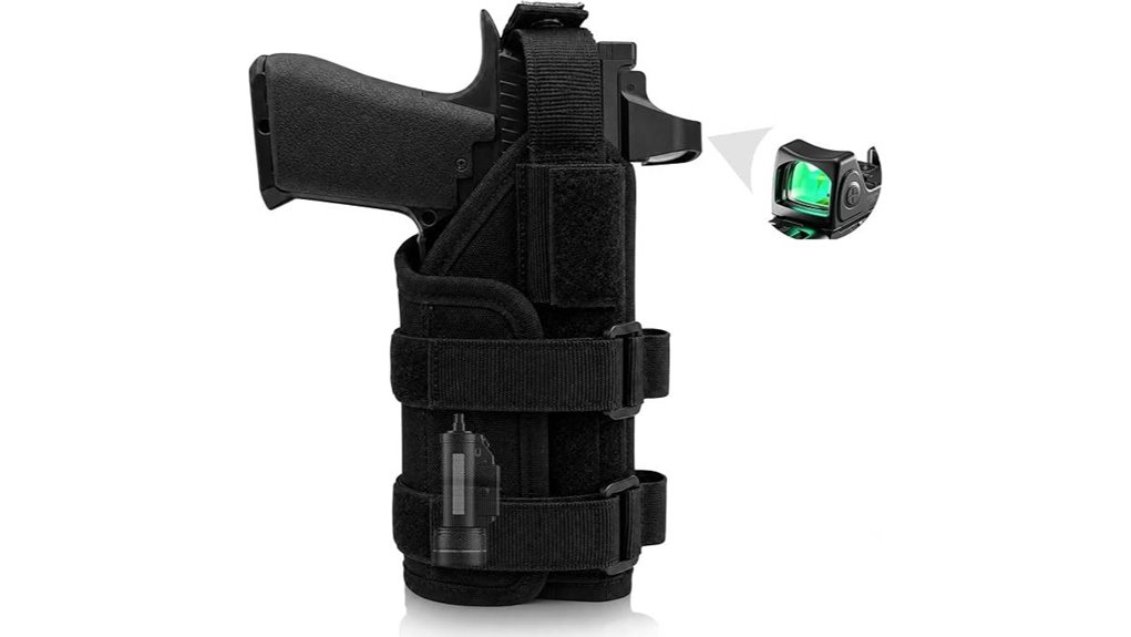 adjustable molle gun holster