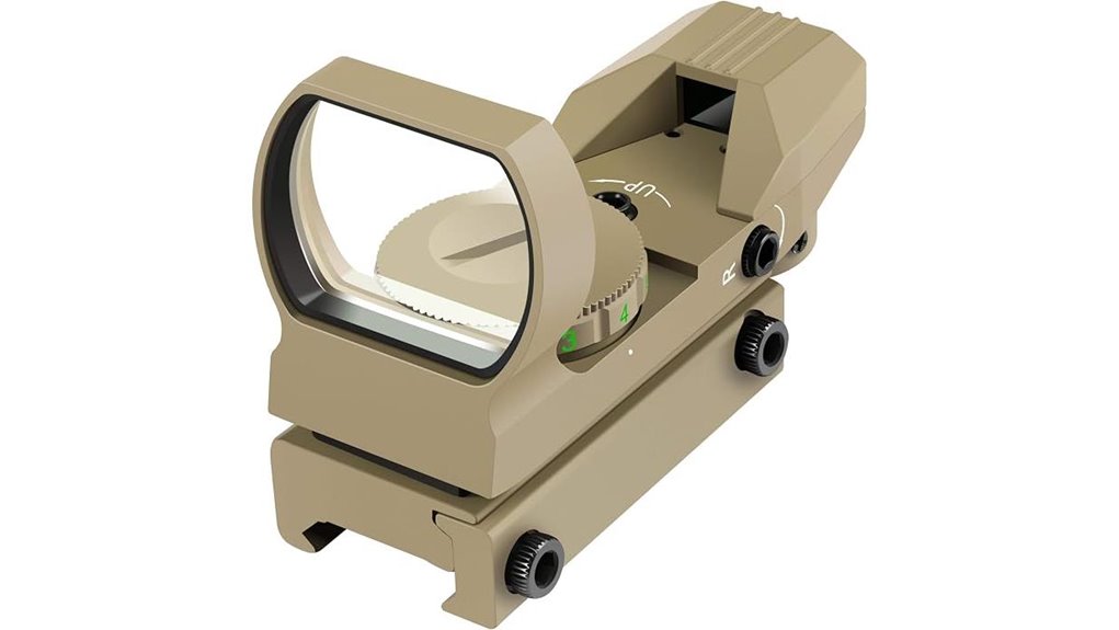 adjustable red green sight