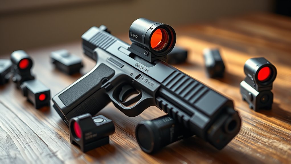 affordable pistol red dot sight