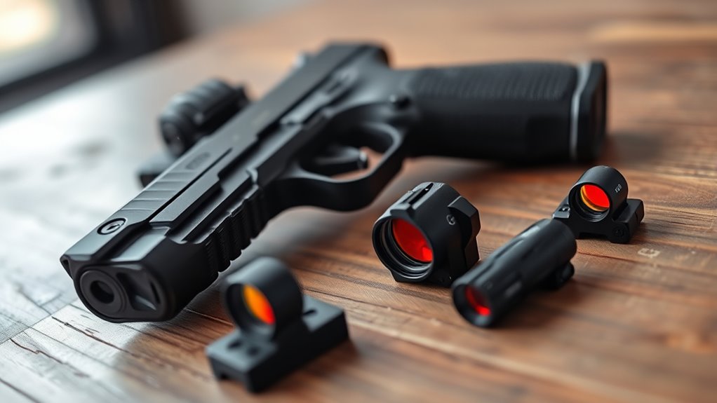 affordable pistol red dot sights