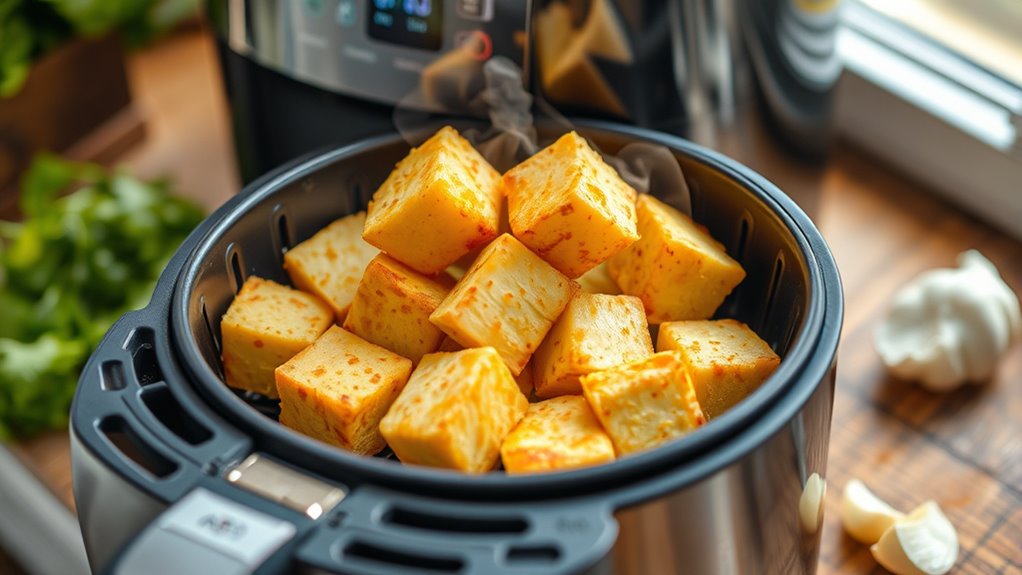 air fryer capacity and control