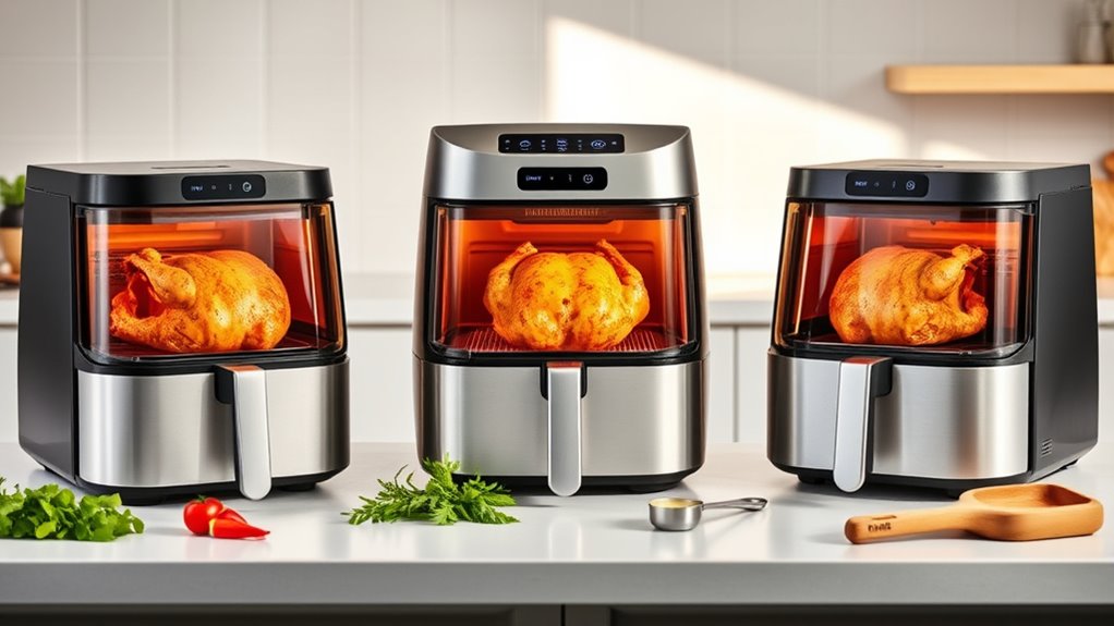 air fryer capacity features