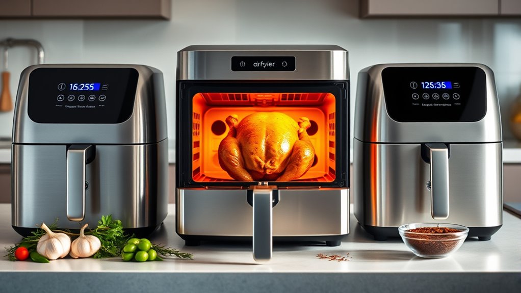 air fryer features and accessories