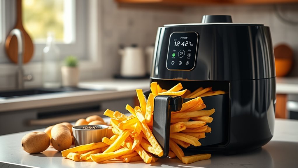 air fryer features and cleaning