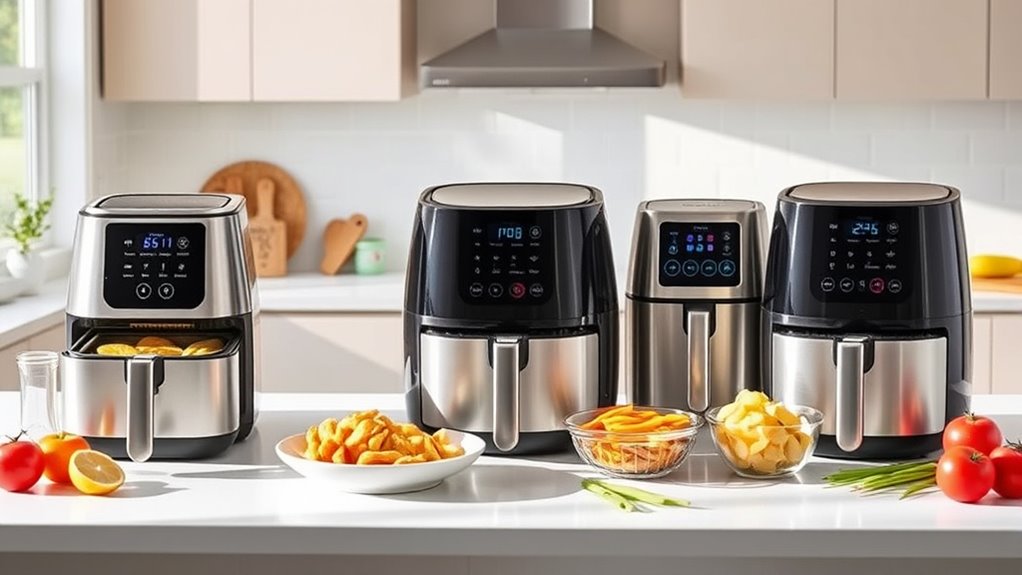 air fryer size and features