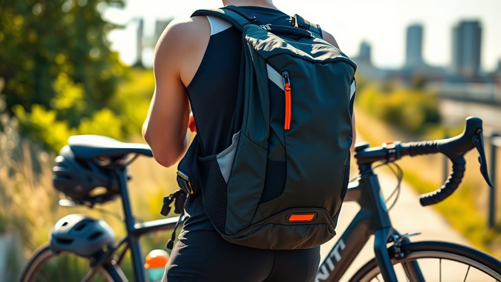 backpack features for cycling