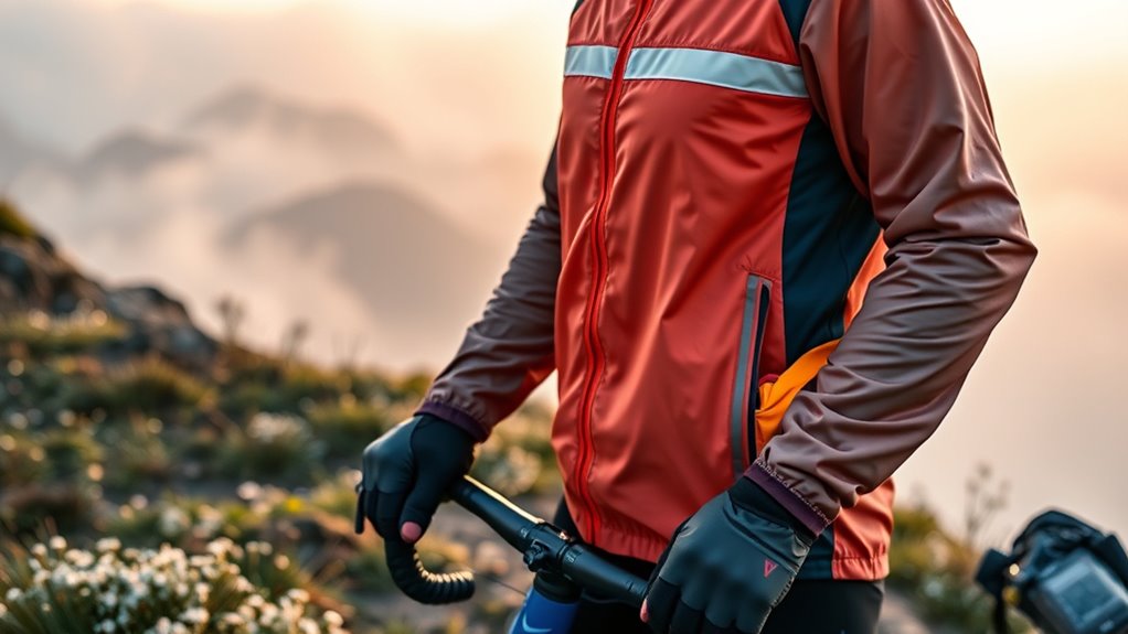 balanced waterproof cycling jacket