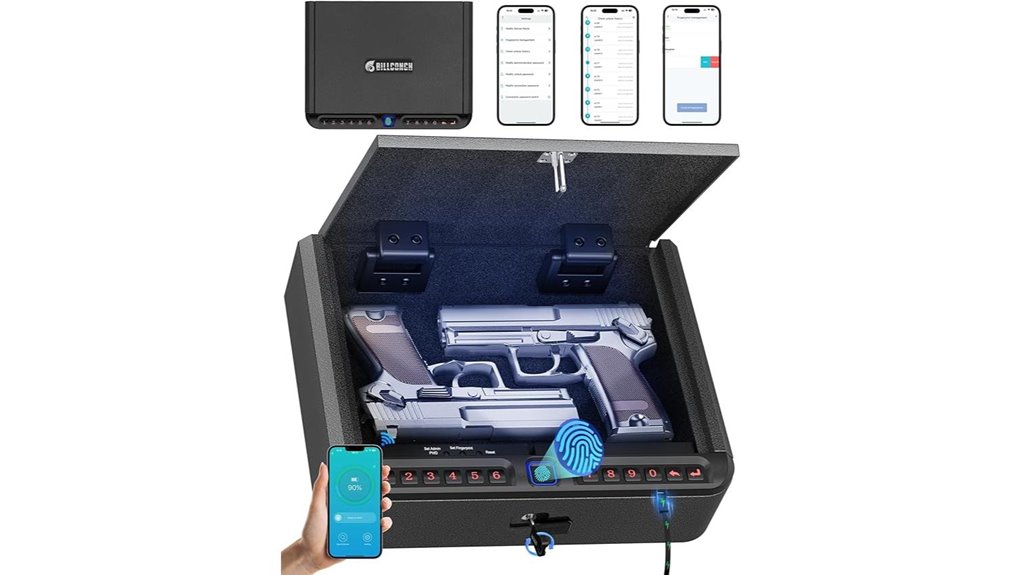 biometric handgun safe options