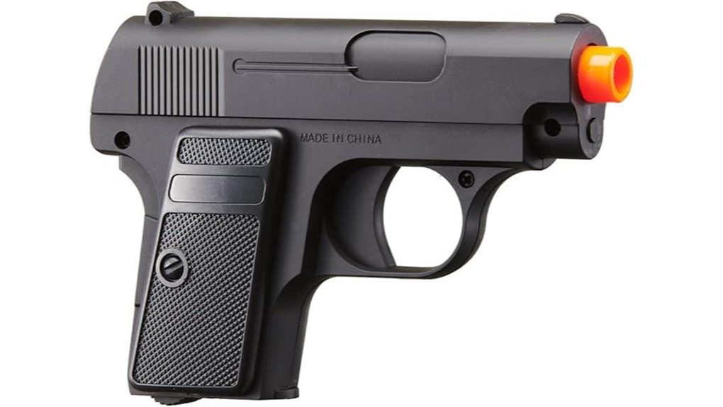 black abs pocket airsoft pistol