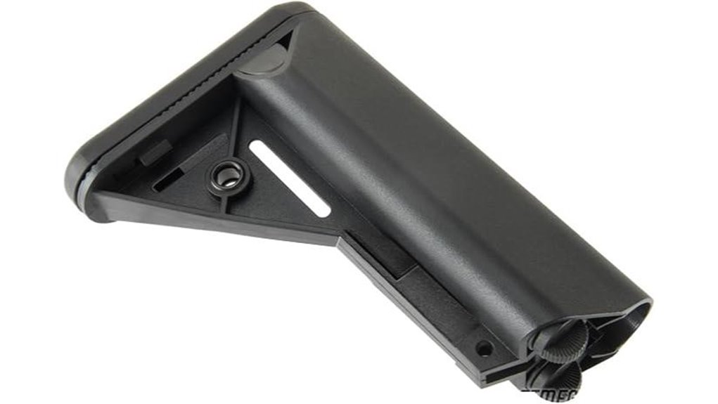 black airsoft fixed stock