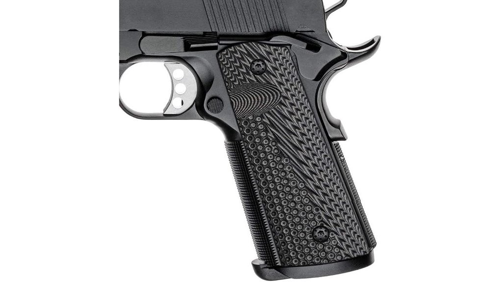 black full size handgun grips