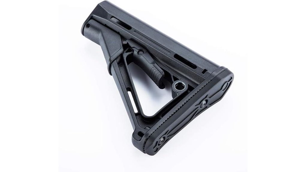black lightweight fixed stock