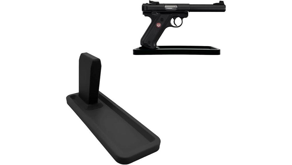 black plastic ruger pistol stand