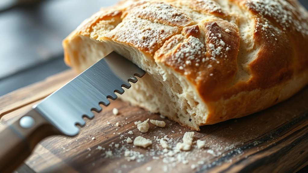 bread slicing knife features