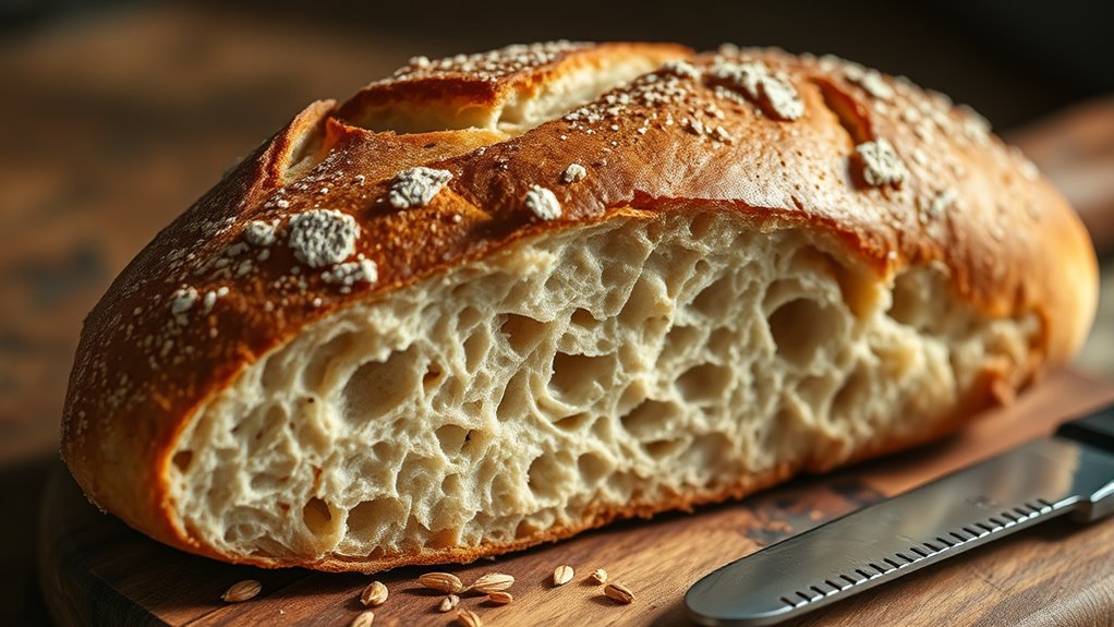 bread texture and thickness