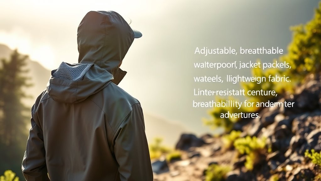 breathable waterproof jacket features