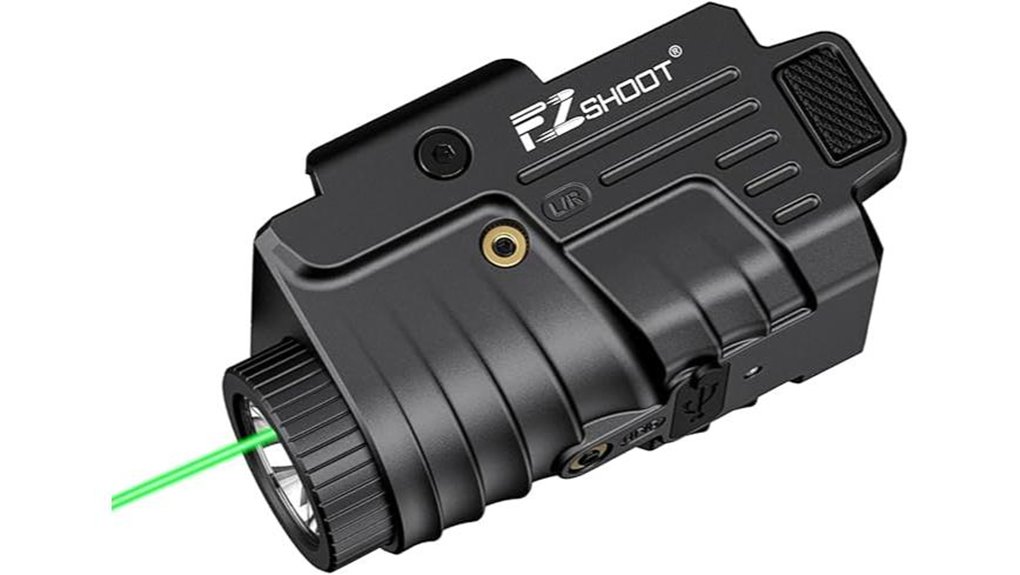 bright pistol flashlight laser