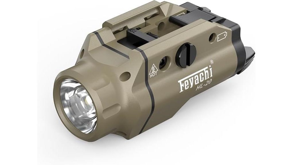 bright tactical pistol flashlight