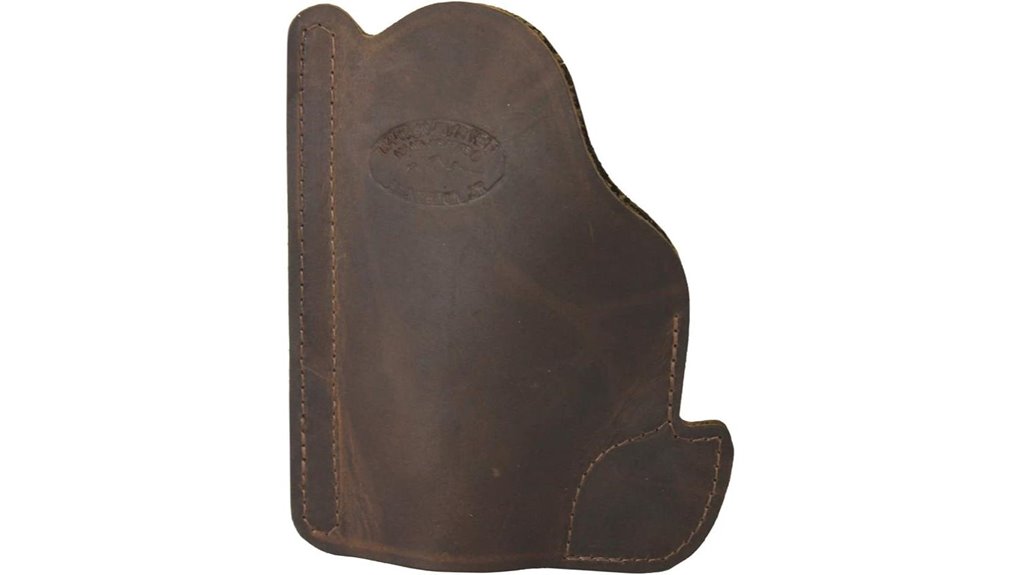 brown leather pocket holster