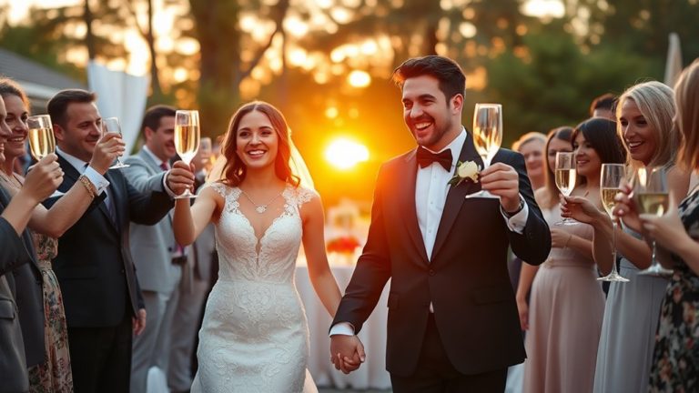 celebratory wedding toasts