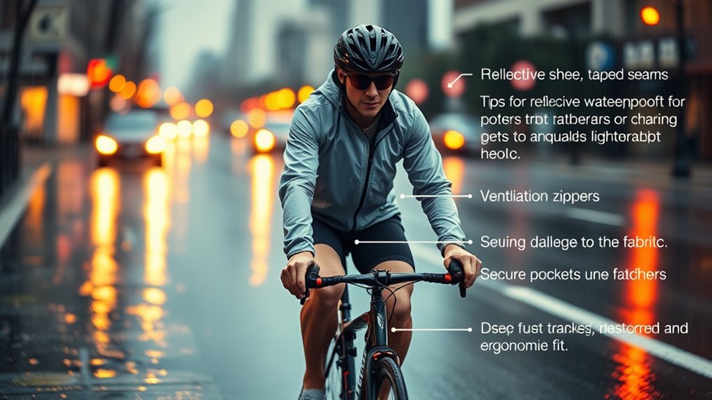choose breathable waterproof cycling jacket